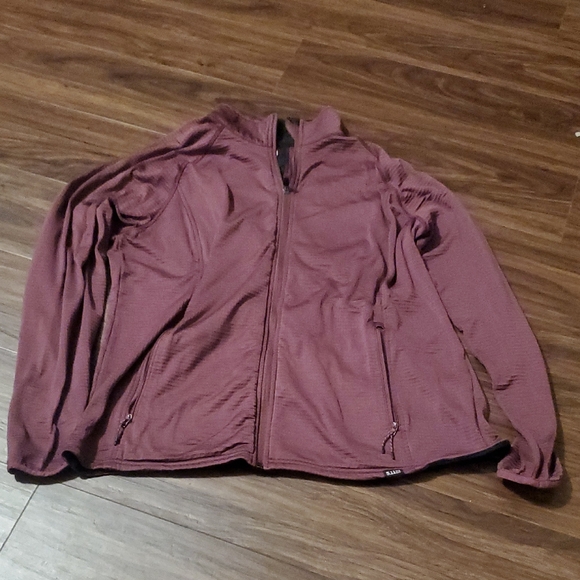 5.11 Tactical Jackets & Blazers - 5.11 Tactical Ribbed Mauve-Burgundy Full-Zip Mid Layer Jacket
